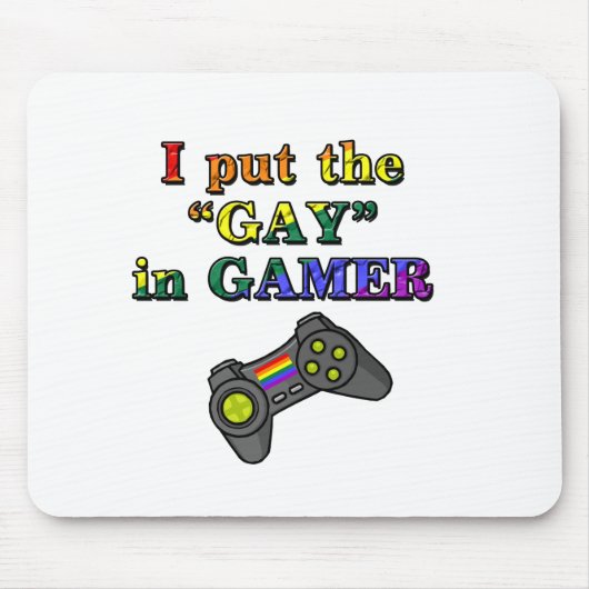 Ich setzte das HOMOSEXUELLE in Gamer ein Mousepad (Vorne)