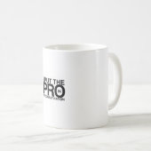 Ich setzte das Pro in Aufschub ein Kaffeetasse (VorderseiteRechts)