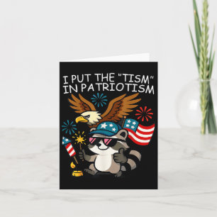 Ich setzte das Tism in Patriotismus Athletic Eagle Karte