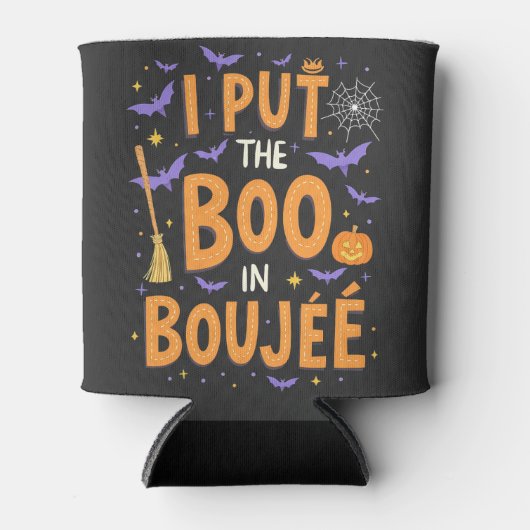 Ich setzte den Boo in Boujee Funny Halloween Ghost Dosenkühler (Vorderseite)