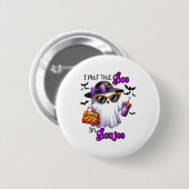 Ich setzte den Boo in Boujee Niedlichen Ghost Hall Button (Vorne & Hinten)
