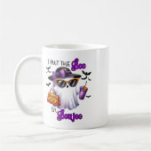 Ich setzte den Boo in Boujee Niedlichen Ghost Hall Kaffeetasse (Links)