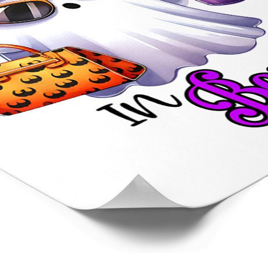 Ich setzte den Boo in Boujee Niedlichen Ghost Hall Poster (Ecke)