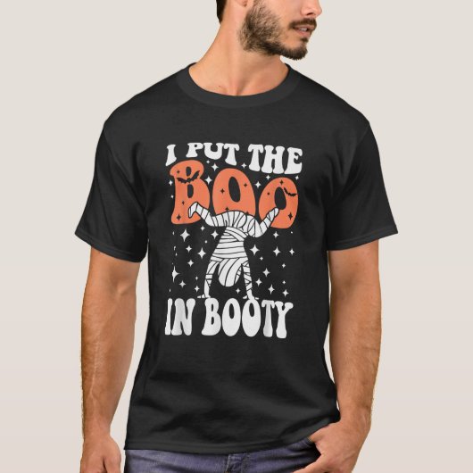 Ich setzte den Boo in den Hintern, sonniges Hallow T-Shirt (Vorderseite)
