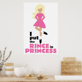 Ich setzte den Rince in Prinzessin Blond Hair Iris Poster (Küche)