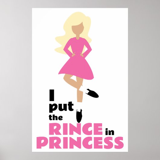 Ich setzte den Rince in Prinzessin Blond Hair Iris Poster (Vorne)