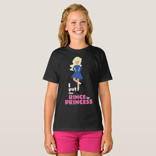 Ich setzte den Rince in Prinzessin Blond Hair Iris T-Shirt (Vorne ganz)