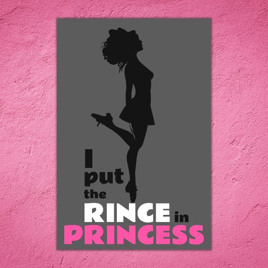 Ich setzte den Rinse in die Prinzessin Irische Tan Poster