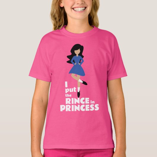 Ich setzte den Rinse in Prinzessin Black Hair Iris T-Shirt (Vorderseite)