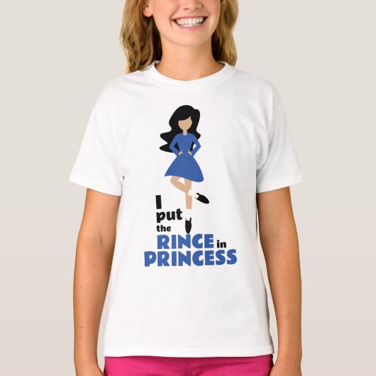 Ich setzte den Rinse in Prinzessin Black Hair Iris T-Shirt (Vorderseite)