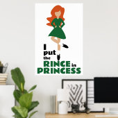 Ich setzte den Rinse in Prinzessin Brown Hair Iris Poster (Heimbüro)