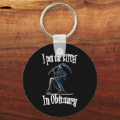 Ich setzte die in Obituary Funny Grim Sensenmann S Schlüsselanhänger (Vorderseite)