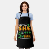 Ich setzte die "She" in Shenanigans St Patrick's D Schürze (Getragen)