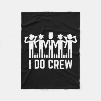 Ich-Shirt-Crew Trauzeugen Junggesellenabschied Fleecedecke