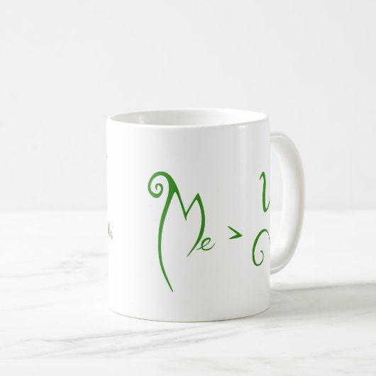 Ich > Sie Kaffeetasse (VorderseiteRechts)