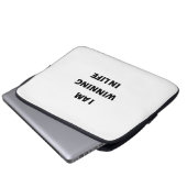 Ich siege im Leben Laptopschutzhülle (Vorne Knopf)