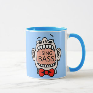 Ich singe Bass-Friseursalon-Tasse Tasse