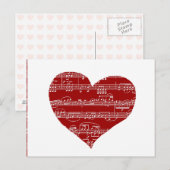 Ich singe ein Lied über Liebe Postkarte (Vorne/Hinten)