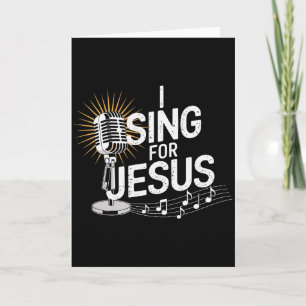 Ich singe für Jesus Inspirational Christian Premiu Karte