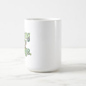 Ich singe hübsche Dinge, Aquarell-Text-Typografie Kaffeetasse (Mittel)