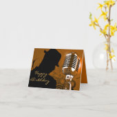 Ich singe, Mann_ Karte (Gelbe Blume)