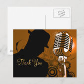 Ich singe, Mann_ Postkarte (Vorne/Hinten)
