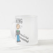 Ich singe Mug Mattglastasse (Vorderseite Links)