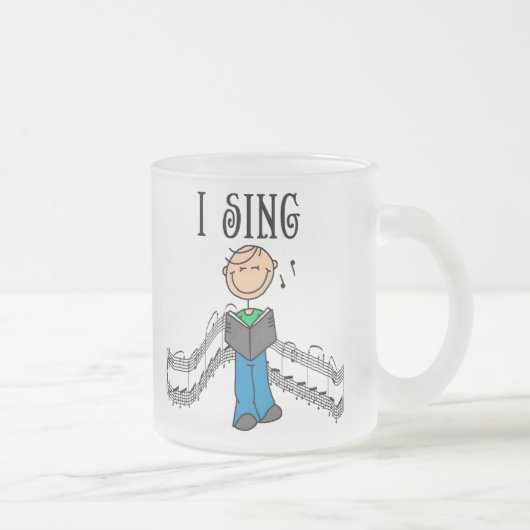Ich singe Mug Mattglastasse (Rechts)