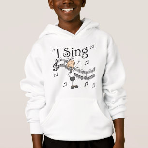 Ich singe musikalische Strichmännchen-T - Shirts