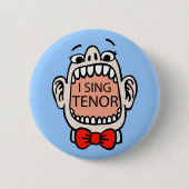 Ich singe Tenor-Knopf Button (Vorderseite)