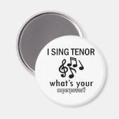 Ich singe Tenor Magnet (Vorderseite/Rückseite)