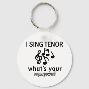Ich singe Tenor Schlüsselanhänger