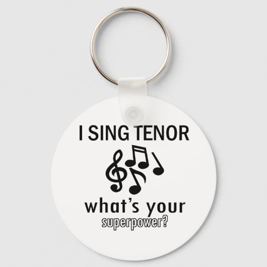 Ich singe Tenor Schlüsselanhänger (Vorderseite)