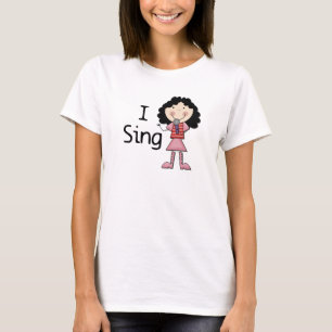 Ich singe weibliche T-Shirts und Geschenke