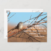 Ich singe, weil ich glücklich bin postkarte (Vorne/Hinten)