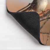 Ich singe, weil ich glücklich Sparrow bin Mousepad (Ecke)