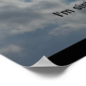 ICH SINKE Poster (Ecke)