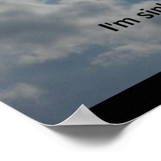 ICH SINKE Poster (Ecke)