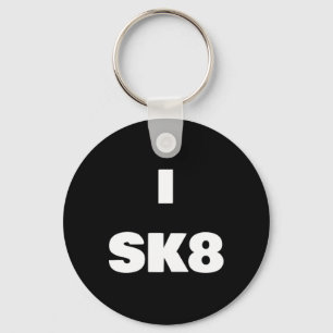 Ich Sk8 ! Skateboarding-Shirt für Jungen und Mädch Schlüsselanhänger