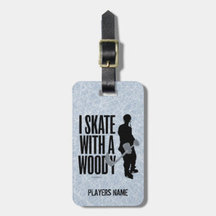 Ich Skate mit einem Gepäckanhänger (Hockey)