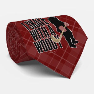 Ich Skate mit einem Woody (Hockey) Krawatte