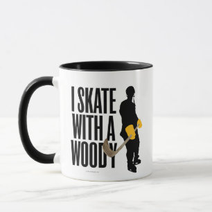 Ich Skate mit einer Woody (Hockey-Tasse) Tasse