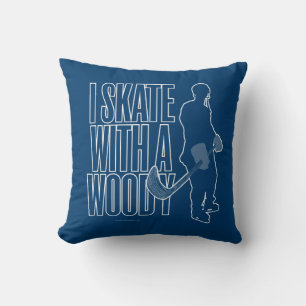 Ich Skate mit Woody (Hockey) Kissen