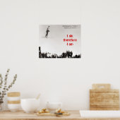 Ich Ski also bin ich Poster (Küche)