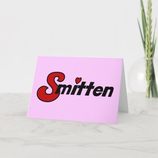 Ich Smitten - Valentinstag-Mitteilung Feiertagskarte (Vorderseite)