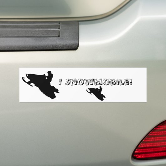 Ich Snowmobile! Autoaufkleber (Auf Auto)
