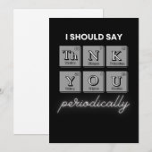 "Ich sollte die NK YOU periodisch sagen" Karte (Vorne/Hinten)