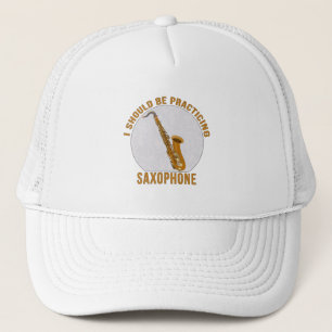 Ich sollte Saxophon üben Truckerkappe