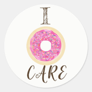 ICH SORGE FÜR Pink Sprinkle Niedlich Chic Modernes Runder Aufkleber