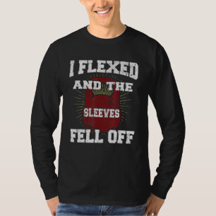 Ich spannte an und Ärmel Fell ab   Gym Krafttraini T-Shirt
